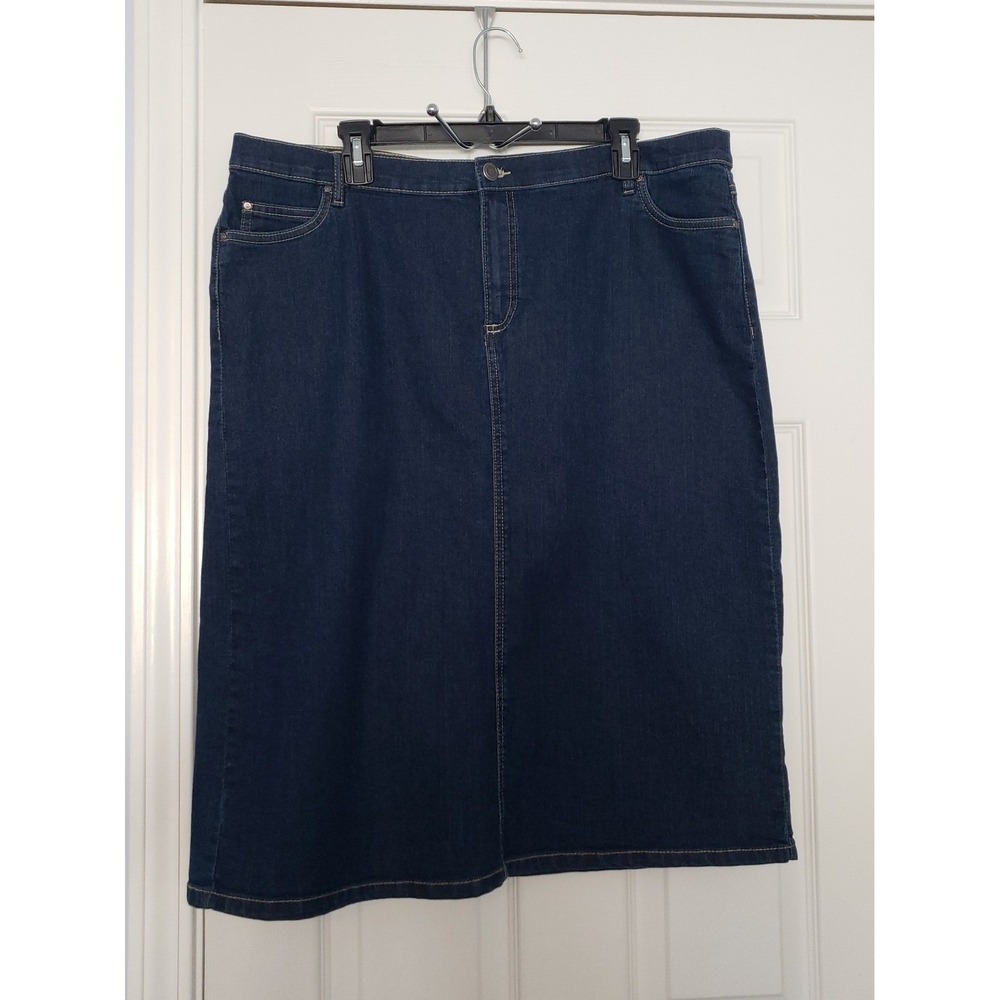 Ntouch Womans Midi Denim Skirt Size XL